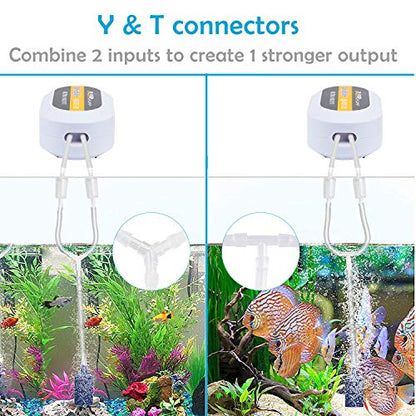 Pawfly Aquarium Airline Tubing Connectors Plastic Inline Valve, Fish Tank Air Pump Connector, 40-Piece - color: 4 Kinds(40 Pack)