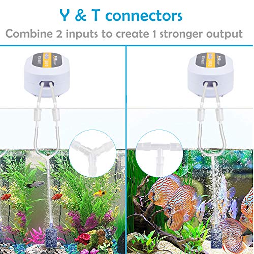 Pawfly Aquarium Airline Tubing Connectors Plastic Inline Valve, Fish Tank Air Pump Connector, 40-Piece - color: 4 Kinds(40 Pack)