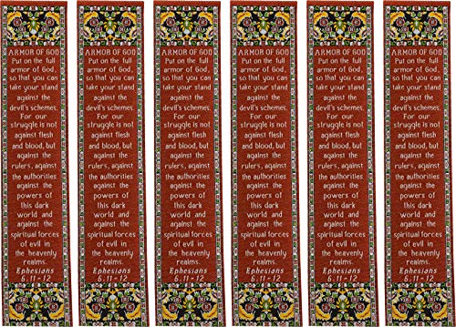 Logos Trading Post Armor of God Ephesians 6:11-12 Christian Bookmark, 6 Pcs - color: Armor of God, size: 6 Pack
