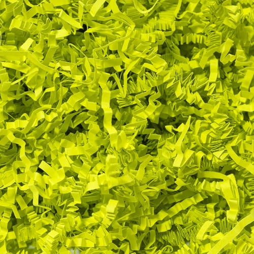 Wowxyz 1 LB Crinkle Cut Paper Shred Light Green Crinkle Shredded Paper for Gift Baskets - Gift Box Bag Filler - Confetti Stuffing for Birthday, Holiday Present Packaging Wrapping - color: Light Green