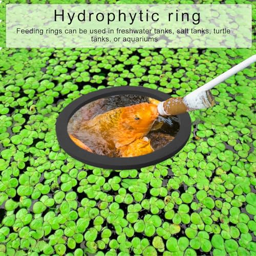 80-200mm Floating Plant Rings Floating Plant Holder Fishtank Habitat Decoration Aquariums Food Feeding Circles 5PCS
