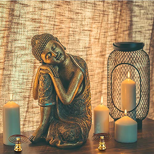 Incense Burner, Copper Incense Holder Cone Holder Gourd Incense Burner for Joss Stick, Tower Incense, Incense Coil (3 Styles) - color: Gold, 3 Pcs