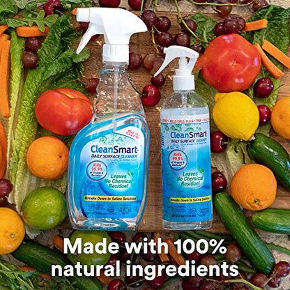 CleanSmart Daily Surface Spray Disinfectant, Kills 99.9% of Viruses, Bacteria, Mold & Fungus, 16 oz Bottle (Pack of 3) - size: 16 Fl Oz (Pack of 3)