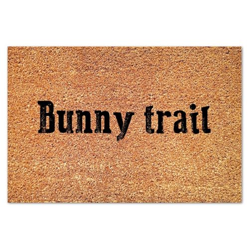 Bunny Trail Coir Door Mat Bible Scripture Door Mats Farmhouse Thick Durable Non Slip Mat for Garage Patio High Traffic Areas 16x24in - color: Style-16, size: 2' x 1'4" (Rectangular)
