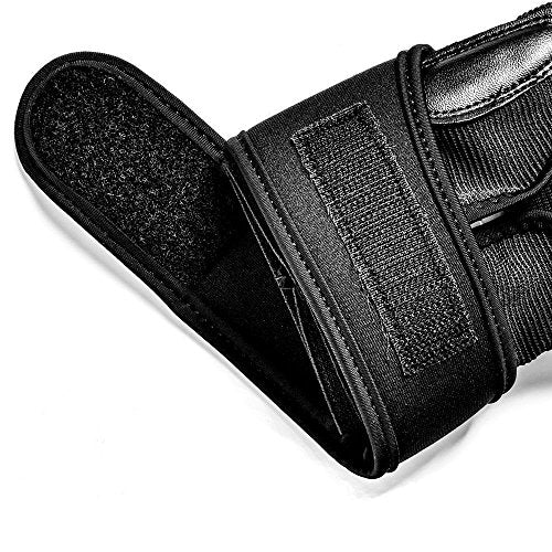 Taekwondo Foot Protector Leather Karate Boxing Sparring Gear Foot Guard Protective Foot Gear for Men Women Kids Kung Fu Training MMA Fight Punch Bag - size: Medium