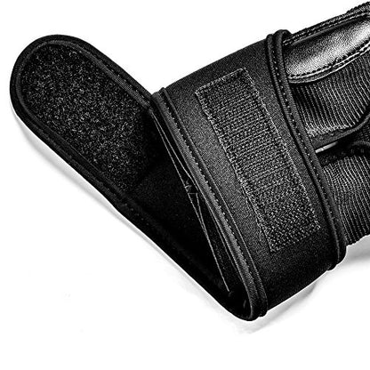 Taekwondo Foot Protector Leather Karate Boxing Sparring Gear Foot Guard Protective Foot Gear for Men Women Kids Kung Fu Training MMA Fight Punch Bag - size: Medium