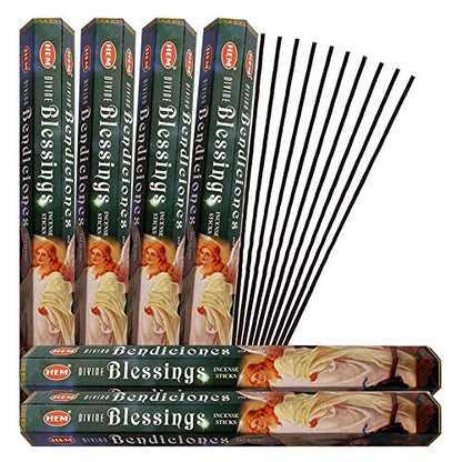 Divine Blessings Incense Sticks and Incense Stick Holder Bundle Insence Insense Hem Incense Sticks - color: Divine Blessings
