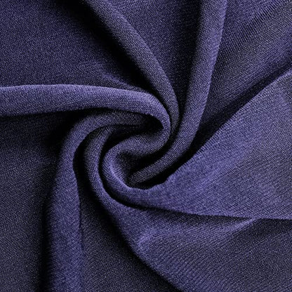 ZGMYC Women Shiny Rhinestones Muslim Hijab Elegant Long Turban Cap Head Wrap Scarf - color: Dark Blue