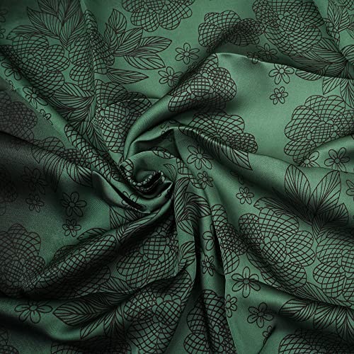 YOUR SMILE Silk Like Scarf Women's Fashion Pattern Large Square Satin Headscarf Headdress - color: 215