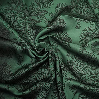 YOUR SMILE Silk Like Scarf Women's Fashion Pattern Large Square Satin Headscarf Headdress - color: 215