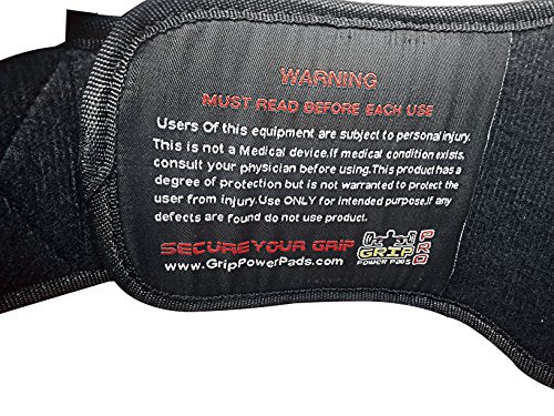 Grip Power Pads Gym Weight Lifting 6" Wide Neoprene Double Belt for Men Back Lumber Support Fitness Exercise Bodybuilding - size: 2X-Large 45" - 48.5"
