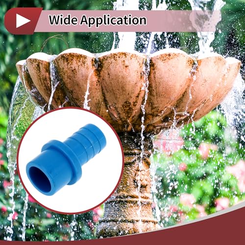 Plastic Hose Barb Fitting 1"x0.8" Straight Through Pipe Connector Blue 5 Pcs - color: Blue, size: 1"x0.8"
