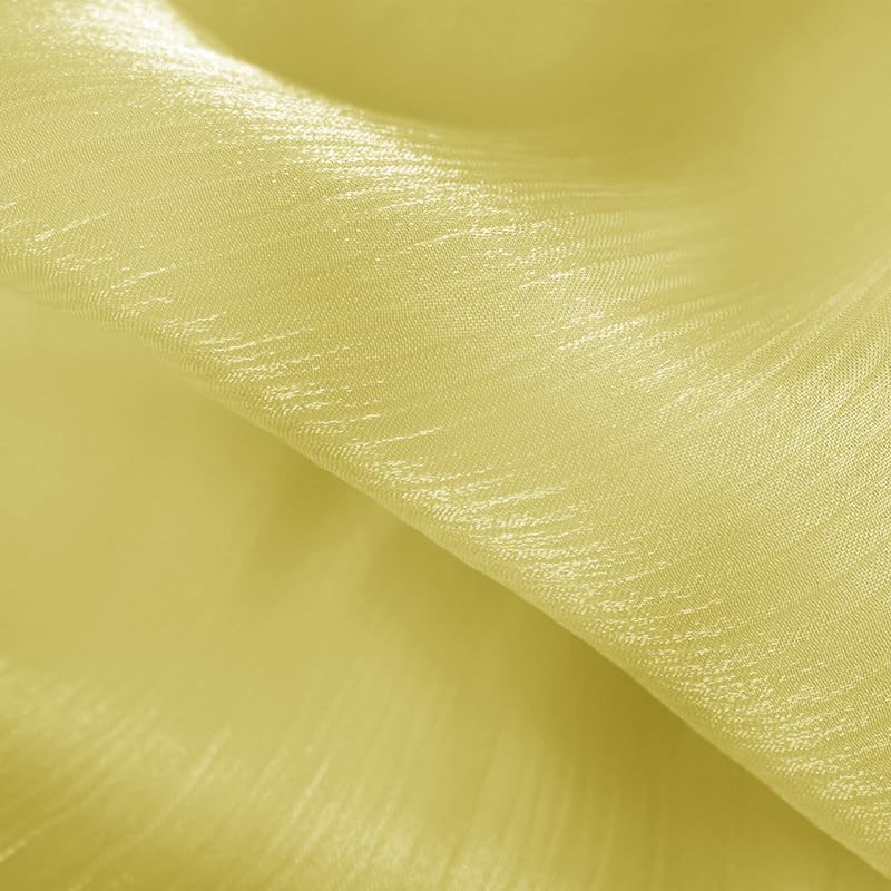 Lina & Lily Sheen Shimmer Women's Crepe Scarf Shawl Wrap Head Hijab Lightweight - color: Lemon Yellow