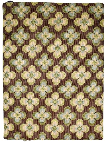 BLBMH 10x7 Fabric Book Cover for Hardcover Paperback Bible - Vintage Flower - color: Vintage Flowers Green