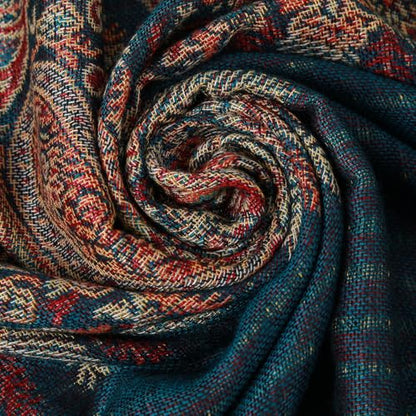 TUSHUSTY Pashmina Feel Rave Shawl Wrap for Women Men Hijab Scarf - color: Teal 2