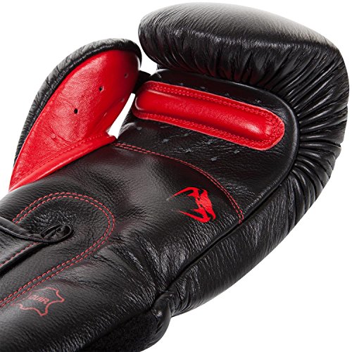 Venum Giant 3.0 Boxing Gloves - Nappa Leather - color: Black/Red, size: 10 oz