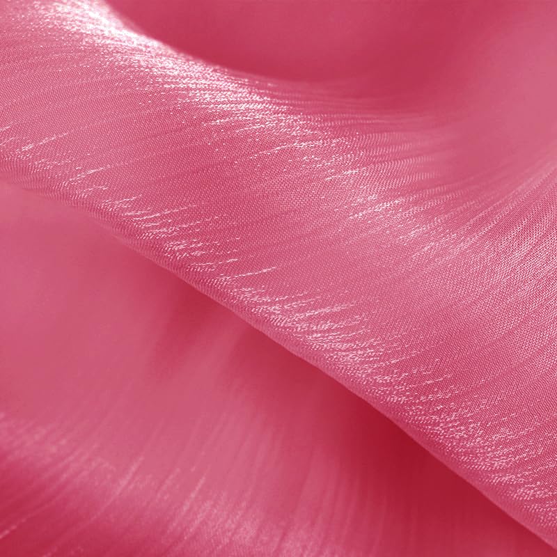 Lina & Lily Sheen Shimmer Women's Crepe Scarf Shawl Wrap Head Hijab Lightweight - color: Dark Pink