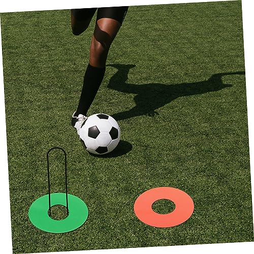 Soccer Training Cone Holder Portable Disc Storage Stand for Football Practice Lightweight Metal Base for Easy Carrying Accommodates Multiple Discs and Base Plates