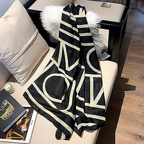 FINIZO Women's Fashion Scarves, Lightweight Cotton Blend Neck Scarves - color: 07