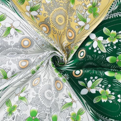27" Head Scarf Like Satin Silk for Women,Hair Scarves Bandana,Headband Silk Feeling for Hair Wrap - color: Green