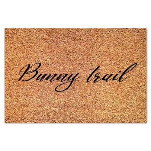 Bunny Trail Coir Doormat Doormat Family Prayer Farmhouse Weather Resistant Non Slip Mat for Outside Porch Entrance Farmhouse 16x24in - color: Style-15, size: 2' x 1'4" (Rectangular)