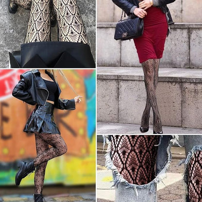 Buauty Black Fishnet Stockings for Women, Fishnet Tights Plus Size One Size Fit All - color: Black1, size: One Size