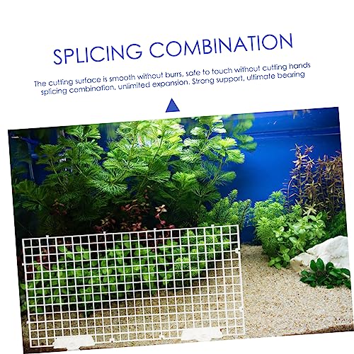 Aquarium Divider Bottom Plastic Separation Board Fish Breeding Box for Aquarium Net Design Easy to Install