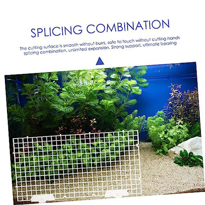 Aquarium Divider Bottom Plastic Separation Board Fish Breeding Box for Aquarium Net Design Easy to Install