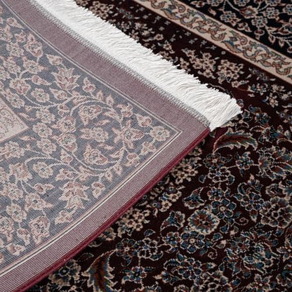 Modefa Velvet Prayer Rug - Soft Plush Turkish Janamaz Sajada Carpet for Men and Women - Luxury Velvet Wide Floral Prayer Mat Ramadan Eid Gift (Dark Maroon) - color: Dark Maroon