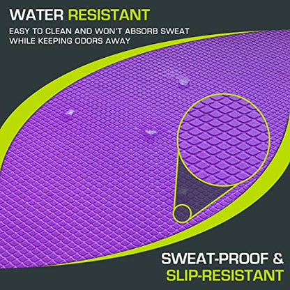ProsourceFit Exercise Balance Pad, Non-Slip Cushioned Foam Mat & Knee Pad for Fitness and Stability Training, Yoga, Physical Therapy - color: Purple, size: L - (15.5" x 12.75")