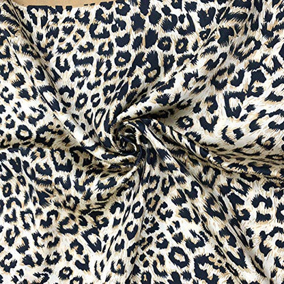 YOUR SMILE Silk Like Scarf Women's Fashion Pattern Large Square Satin Headscarf Headdress - color: 124
