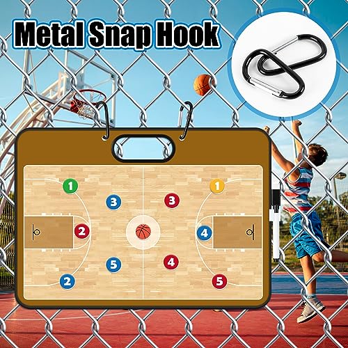 Torlam Magnetic Dry Erase Coach Board, Baseball, Soccer, Football, Basketball Coaching Clipboard - style: Basketball