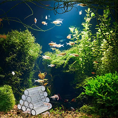 Gigicloud Aquarium Acrylic Crystal Shelter House Transparent Acrylic Breeding Tube Shrimp Fish Hide Cave House Breeding Tube Hiding Cave Hideaway Pipes Reduce Stress