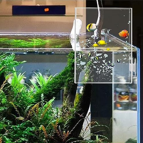 Negative Pressure Fish Tank, Clear Fish Elevator Inverted Aquarium Above Water Fish Tank Water Auto-Refill Transparent Vacuum Suspended Fish Tank Water Level Maintenance Aquarium Decoration
