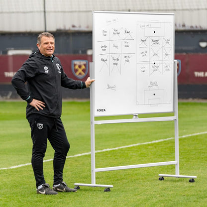FORZA Double-Sided Wheeled Coaching Whiteboards | Dry Erase Board Equipped with Magnetic Markers, Pen & Eraser [60in x 47in or 35.4in x 24in] (Soccer, 60" x 47") - size: 60" x 47", style: Soccer