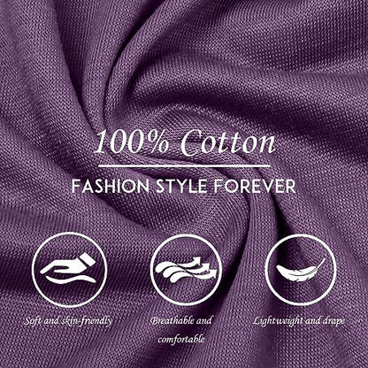 Turban Head Wrap Scarf,African Women' Soft Long Scarf Shawl Hair Bohemian Headwrap Stretch Headband Tie - color: Purple