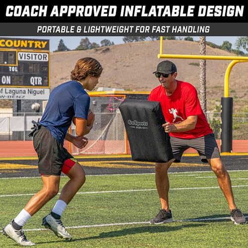 GoSports Inflatable Blocking Pads - Choose Your Size - Training Equipment for Basketball, Football, Lacrosse, Martial Arts & More - style: 23" x 15"