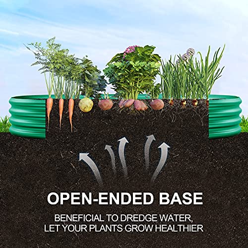 Land Guard Green Raised Bed, 6×3 ft Elevated Planter Box, Raised Beds for Gardening Vegetables（Green）… - color: 3-green, size: 6×3×1ft(1pcs）