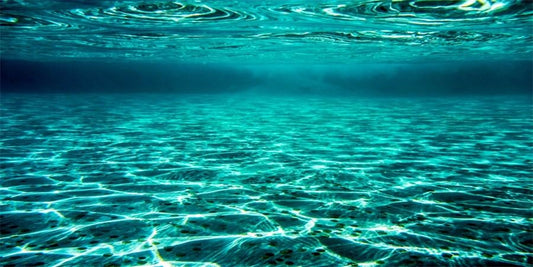 Fish Tank Background 24x16 inch Reptile Terrarium Aquarium Decor Backdrop | Turquoise Clear Water Ripple Lakebed Undersea Ocean Floor Underwater Seabed Polyester Backdrop Background - color: Underwater 4, size: 24x16inches