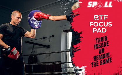 Curved Boxing Pads - Boxing Mitts and Punch Pads, Muay Thai MMA Focus Boxing Mitts Suitable for Boxing, Kickboxing, Karate, and Martial Arts - color: BTF-Blue