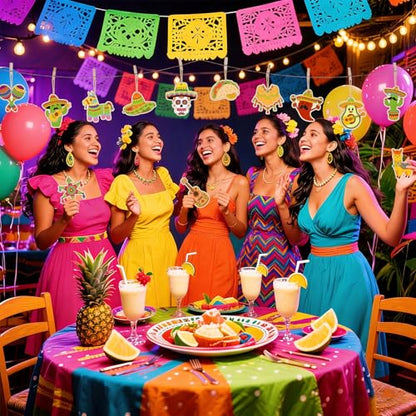 36피스 나무 Cinco De Mayo 공예 장식 멕시코 공예 아동용 피에스타 파티 장식품, 12가지 스타일 DIY 빈 미완성 컷아웃 나무 걸이 멕시코 테마 카니발 타코 생일 파티용 - color: 할로우 선인장