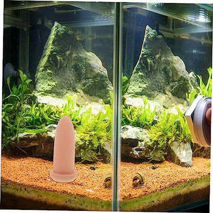 Sosoport Shrimp Breeding Bucket 3-Pack Ceramic Fish Spawning Cone Aquarium Breeding Tool with Water Purifying Feature for Angelfish and Fish Hatchery 6.69X11.81X3.93In