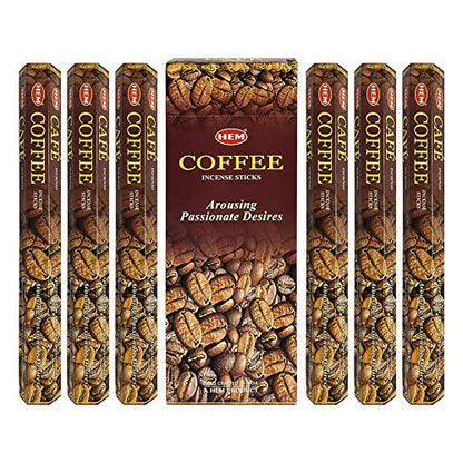 Coffee Incense Sticks and Incense Stick Holder Bundle Insence Insense Hem Incense Sticks - color: Coffee
