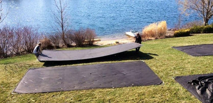 LakeMat-Pro - Lake and Pond Weed Mat for a Natural, Weed-Free Bottom – Easy and Safe Weed Control - size: M (14 x 12 ft)