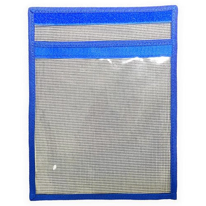 12" x 9" Fishing Lure Bag, 5 Pcs Blue Mesh Foldable Unrigged | Saltwater & Freshwater Tackle Storage, Single Pouch Vinyl Organizer, Trolling Lures, Marlin & Offshore Fishing
