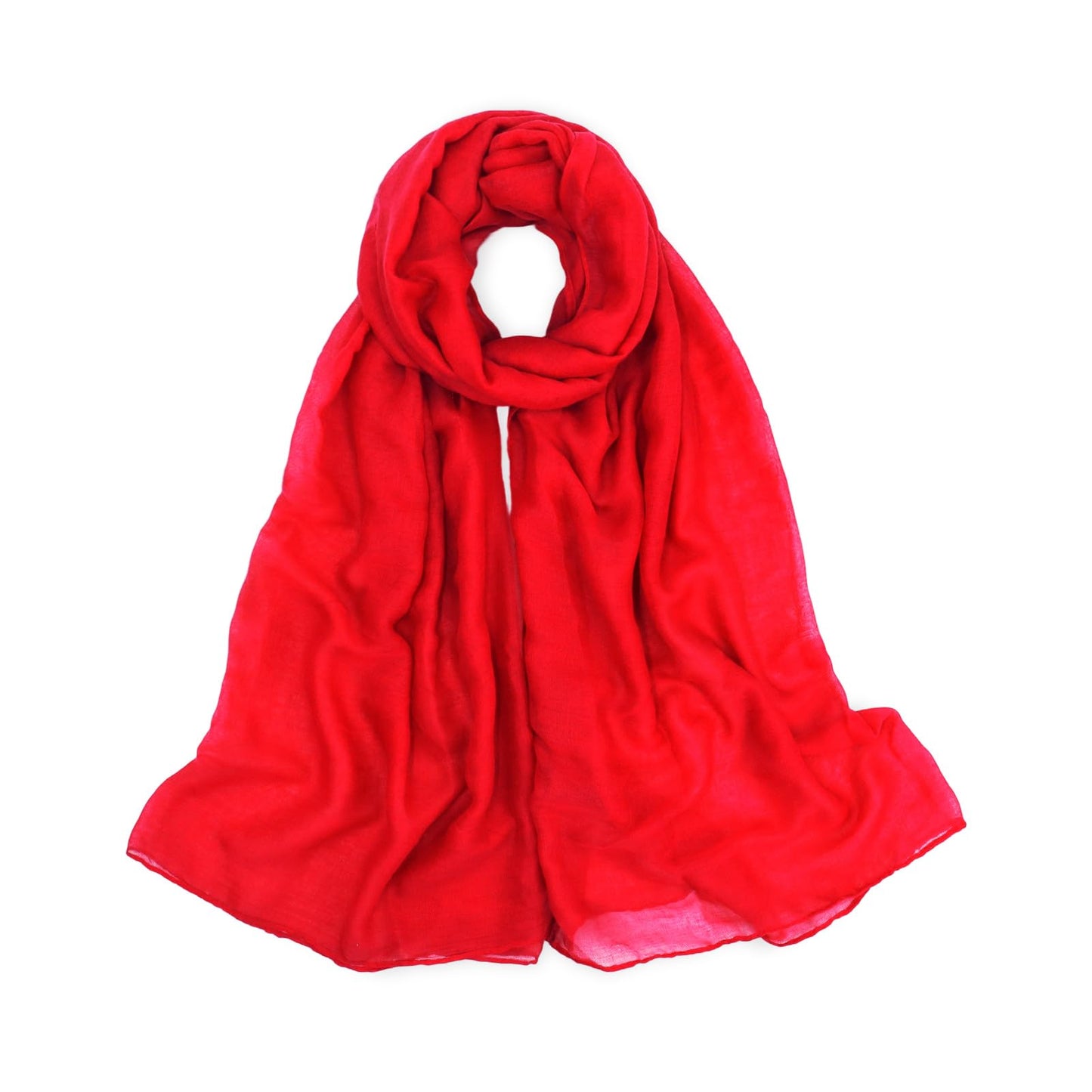 vimate 여성용 경량 면 스카프 패션 헤드 커버 히잡 보일 스카프 숄 랩 - color: I1#.스타일 59-레드