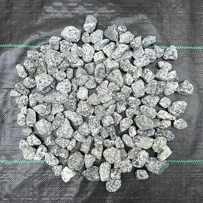 11 Pounds of Big Dalmatian Granite Stones 1" to 2" Size, Rocks Gravel Pebbles for Landscaping, Terrariums, Aquariums, Gardens, Pond Water Features, Flower Pots, Decorative Walkways, Bonsai, etc