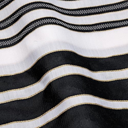Full Size Tallit Prayer Shawl, Hand-Tied Tzitzit in Israel by a Jewish Craftsman, Blessing On Neckband - color: Black & Gold, size: Size 55 - 72 x 52 Inch