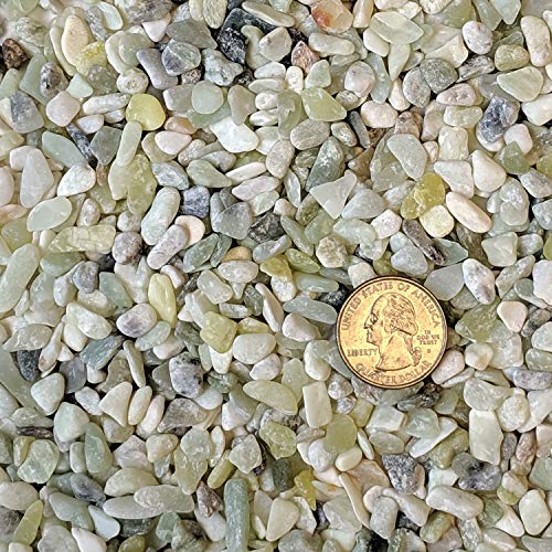 Midwest Hearth Decorative Jade Bean Pebbles 1/5" Size (10-lb Bag) - size: 10-lb Bag