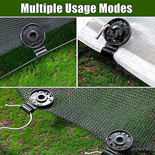 100 Piece Shade Cloth Plastic Clips Mesh Clip,Tarp Clips Shade Cloth Heavy Duty Lock Grip for Sun Shade Net, Anti Bird Netting, Garden Netting, Shade Fabric Accessories - color: Black
